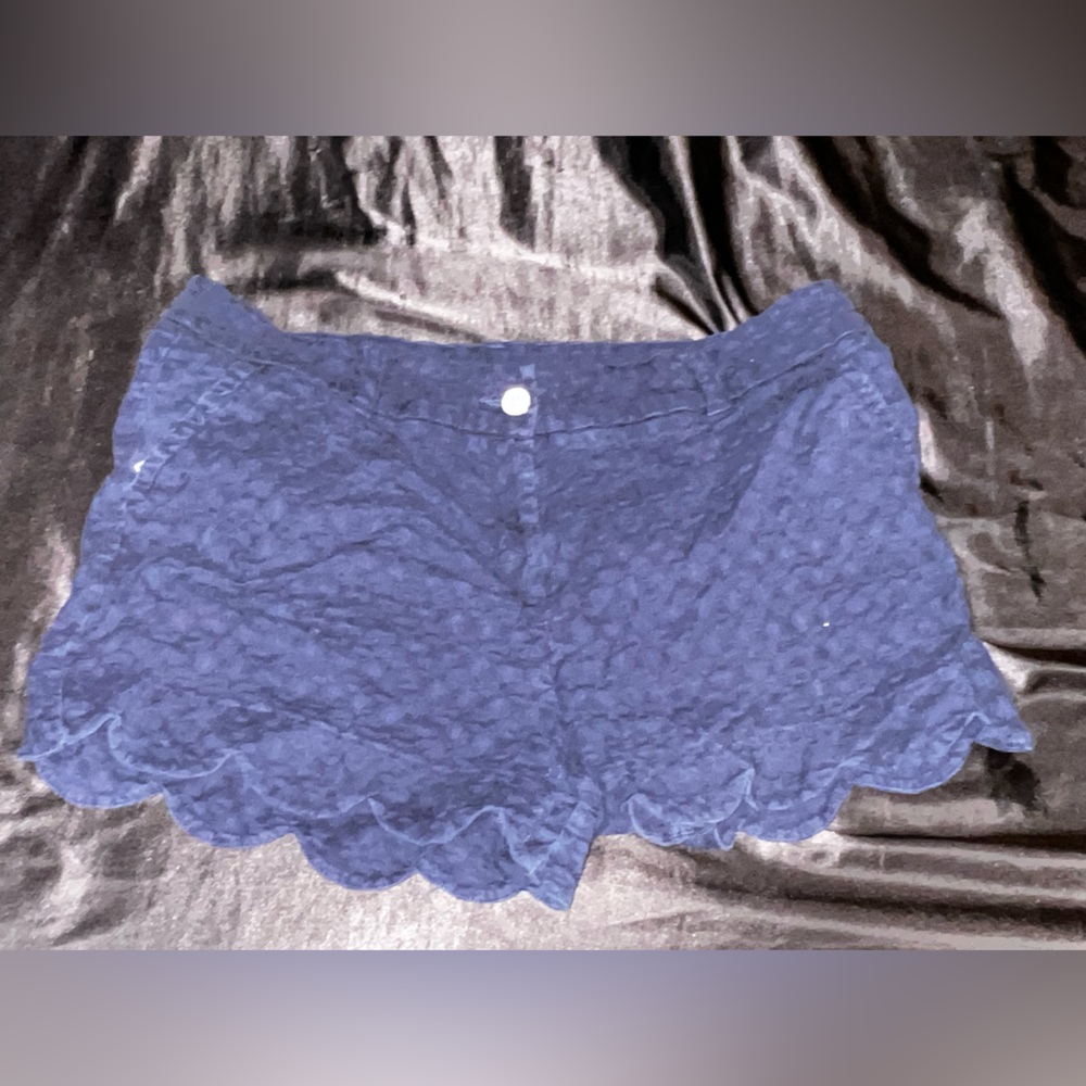 Navy blue ruffle shorts size 16